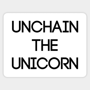 UNCHAIN THE UNICORN, Pro Scottish Independence Slogan Sticker